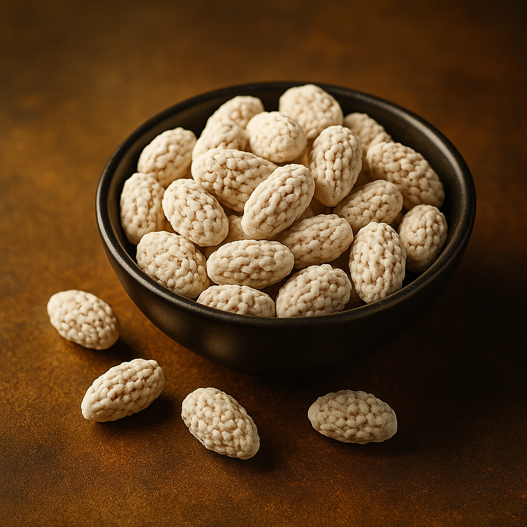 Découvrez les amandes à la rose HIRA, une spécialité traditionnelle d’Afghanistan inspirée du nuql persan, où l’amande croquante rencontre la douceur florale de l’eau de rose et la subtilité de la cardamome. Chaque amande est délicatement enrobée d’un voile sucré parfumé, offrant une texture croquante et une saveur raffinée, à la fois gourmande et élégante.