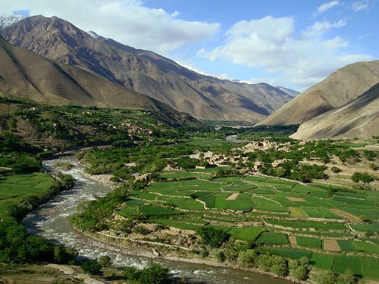 Paysage de la vallée d'Hérat, Afghanistan