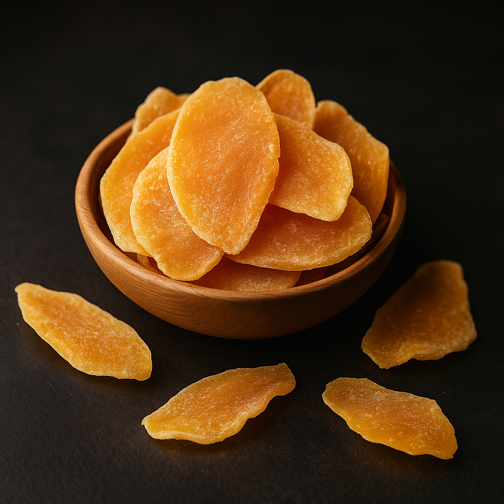  Découvrez la mangue déshydratée HIRA, une douceur tropicale au goût intense et à la texture charnue. Sélectionnée pour sa qualité et coupée en lamelles épaisses, elle offre un encas fruité, gourmand et pratique à emporter au quotidien. 